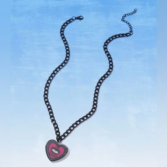 UGH Eyeroll Sarcasm Whatever 90s Eye Providence Ra Sun Rays Kawaii Punk Necklace - Picture 2 of 9